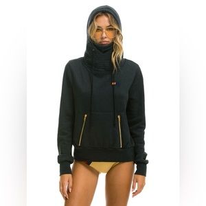 Aviator Nation Ninja Hoodie, Charcoal XS